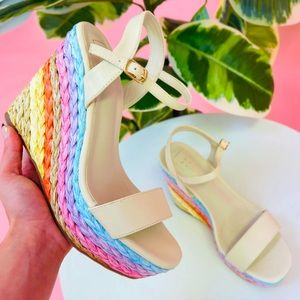 Jacinto Rainbow wedge espadrilles
